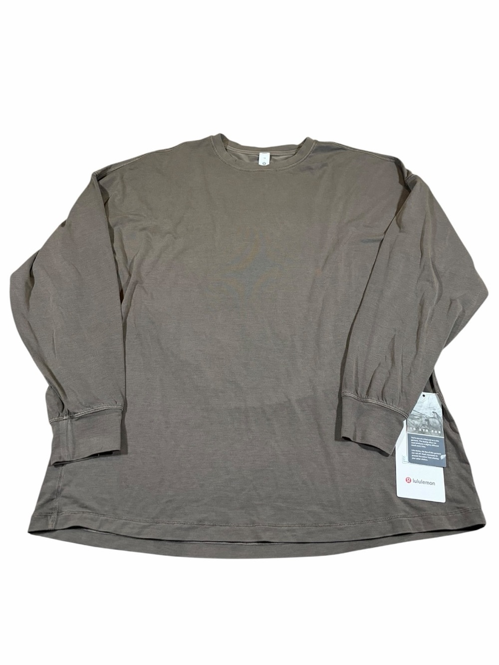 NWT Lululemon Easy Set Relaxed Long Sleeve *Wash (Dilute Wash Elmwood) Size 10
